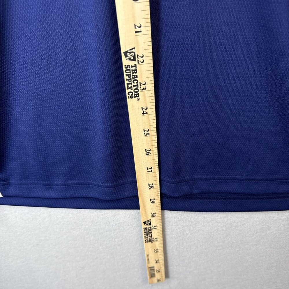 Chaps Golf Polo Shirt Mens XL /  TG White & Blue Two Tone Short Sleeves Slimming - Picture 4 of 9